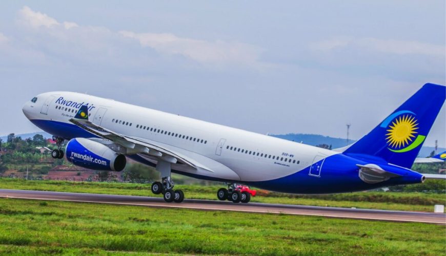 Raindair cargo plane taking off